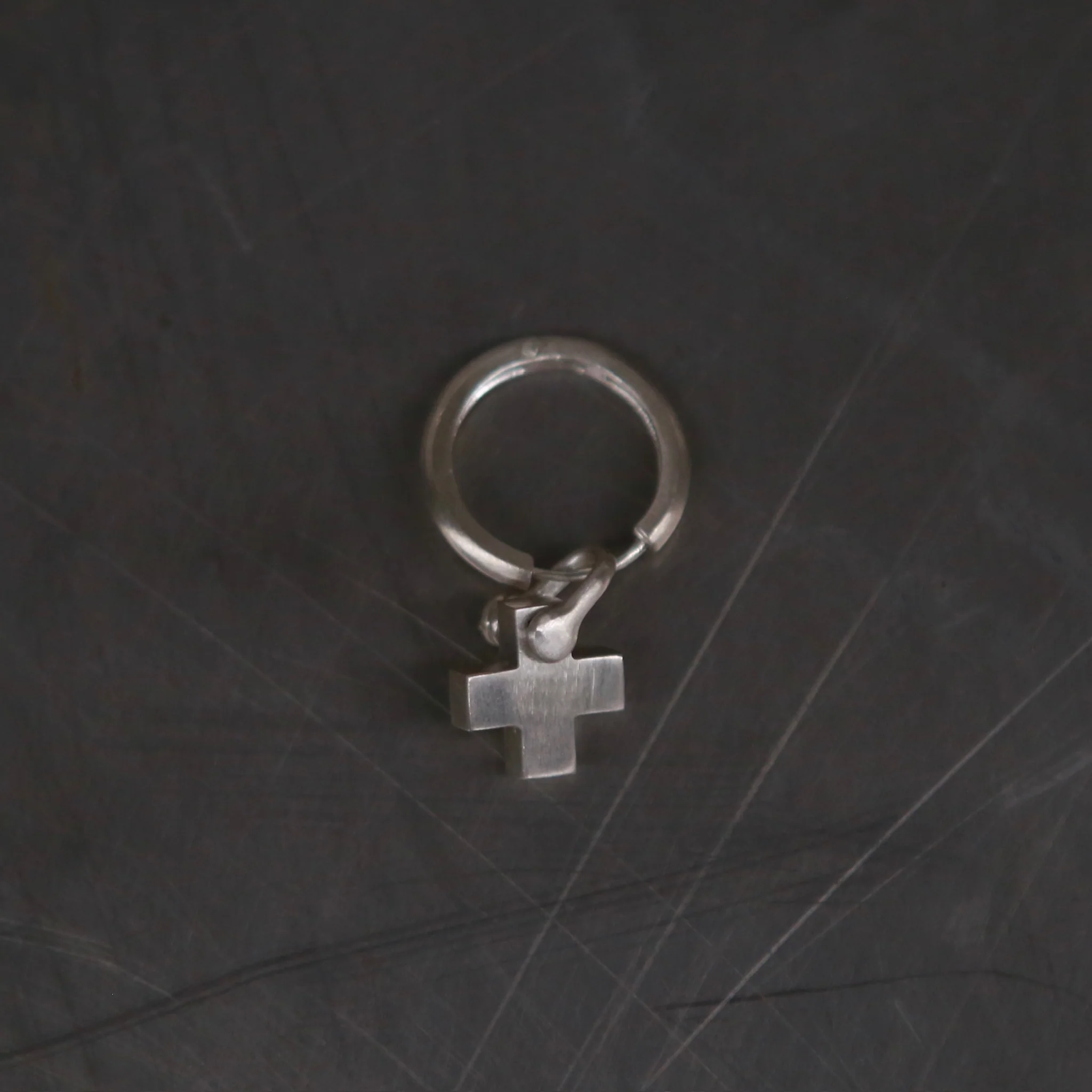 Parts of Four Hoop Hoop Earrings Collection III Highly Handcrafted PS4-2435-2-MA-YGCY Matte Sterling Silver 19mm PPOF58 - Image 6