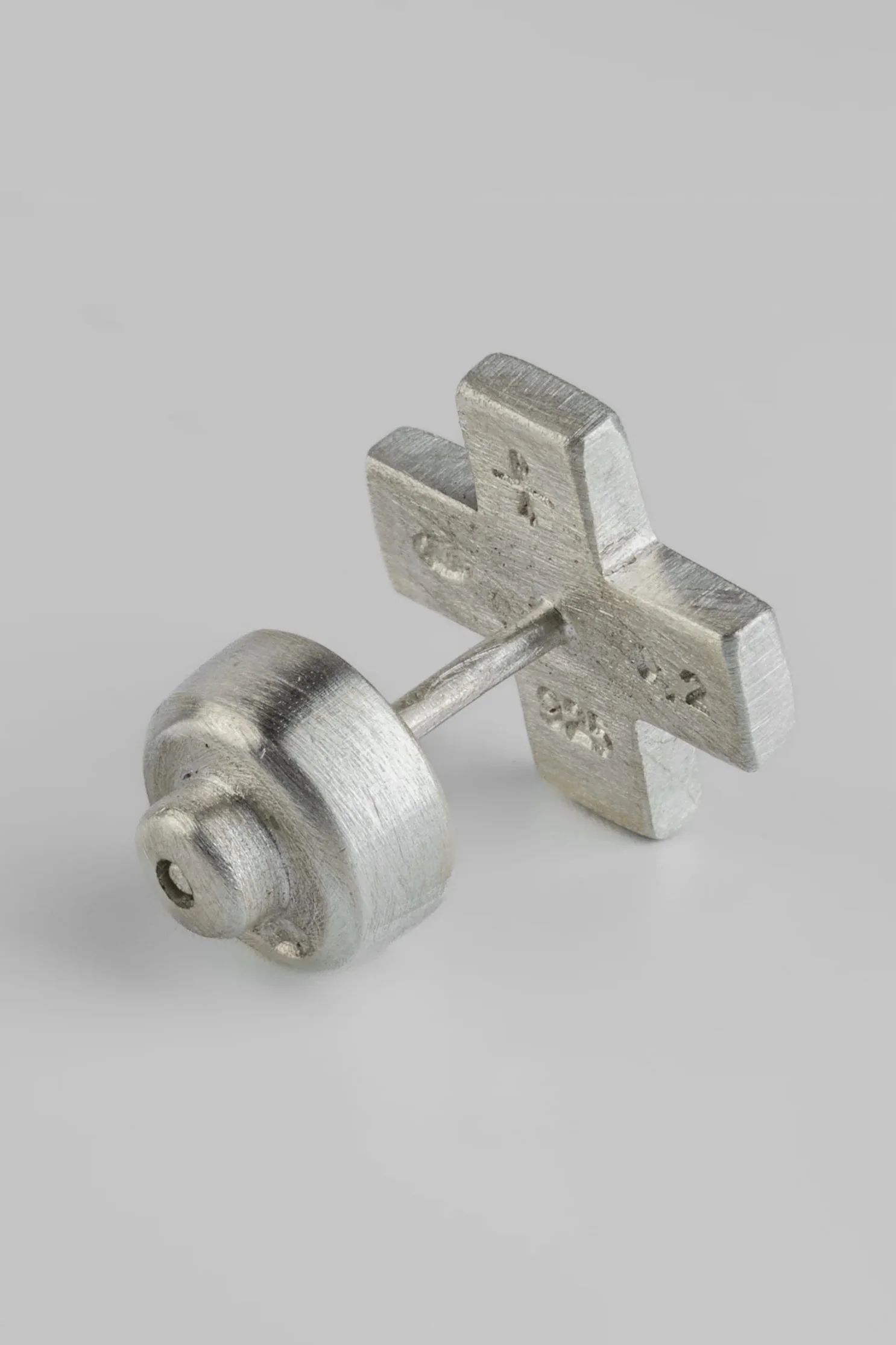 Parts of Four Plus Earring Collection II: Handcrafted Cross Earrings PS4-1035-2-MA+DIA (PS4-1135-11-MA) - Image 2