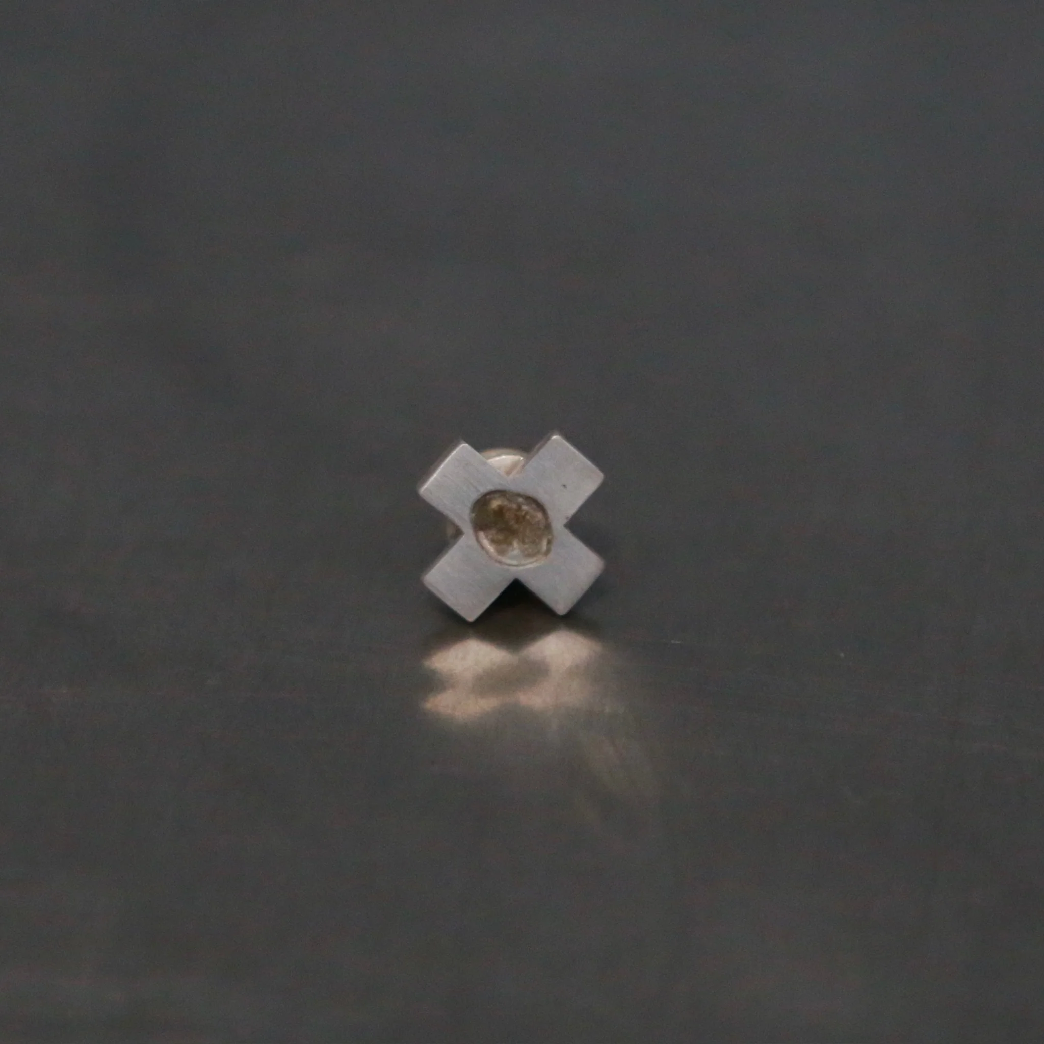Parts of Four Plus Earring Collection II: Handcrafted Cross Earrings PS4-1035-2-MA+DIA (PS4-1135-11-MA) - Image 4
