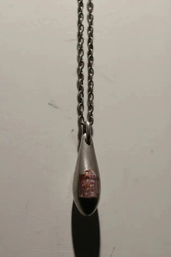 Parts of Four Zambian Topaz Amulet Necklace C-201-DA+TOZ PPOF8 - Image 7