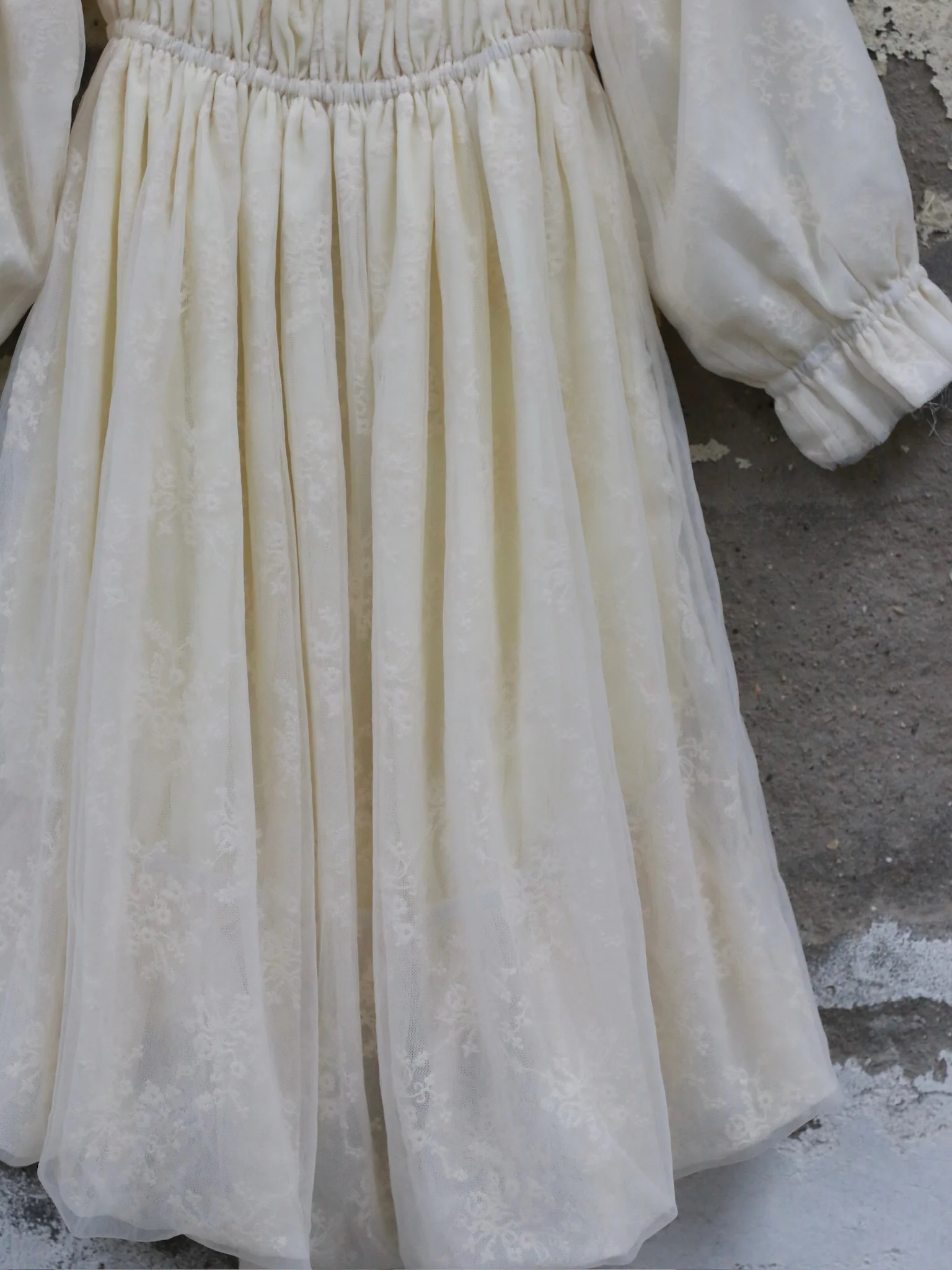 Peng 25 Autumn/Winter Layered Double Dress PT-PTW25C09-BEIGE - Image 3