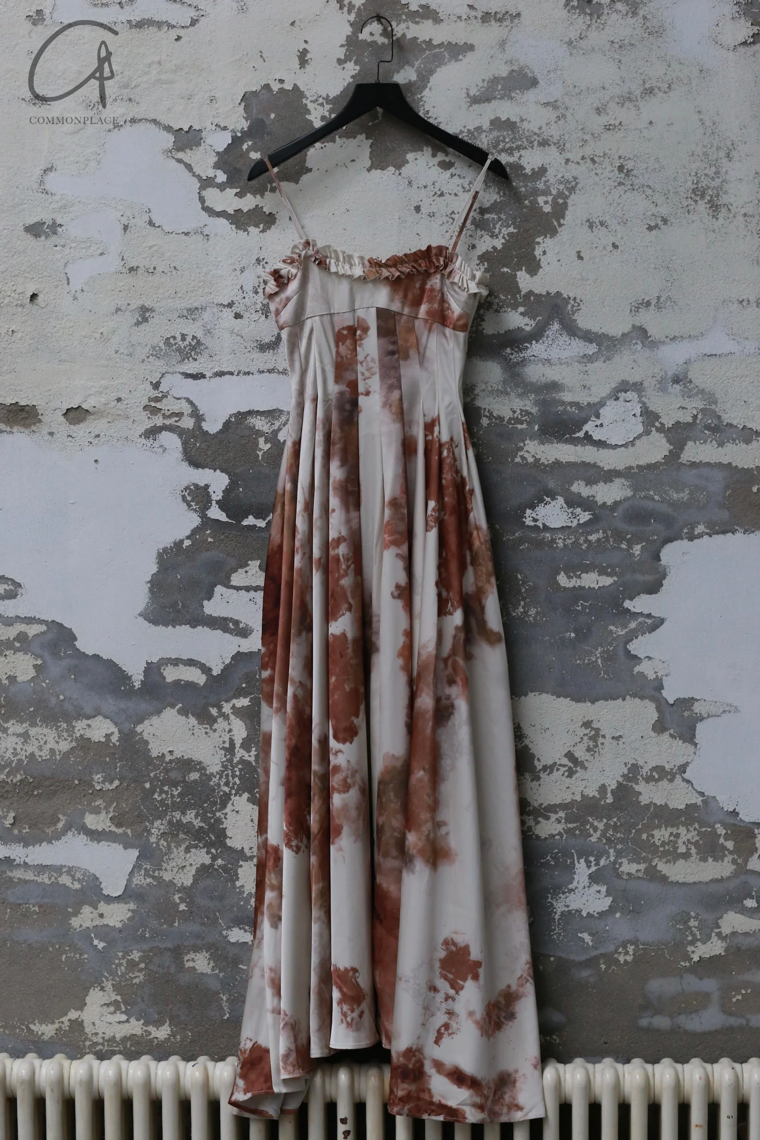 Peng Tai 24 Fall/Winter Printed Pleated Maxi Dress PT-PTW24C18-1 - Image 5