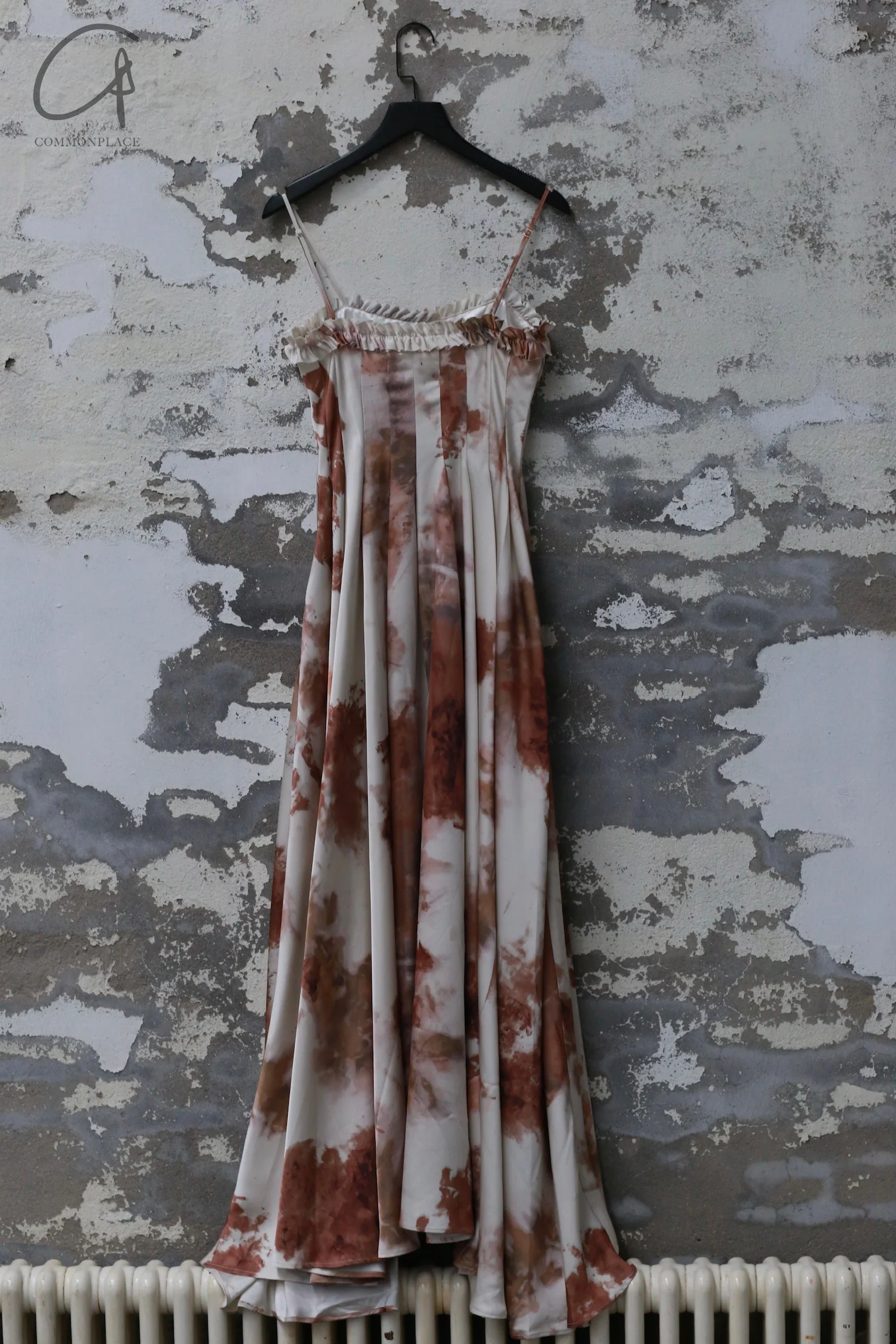 Peng Tai 24 Fall/Winter Printed Pleated Maxi Dress PT-PTW24C18-1 - Image 8