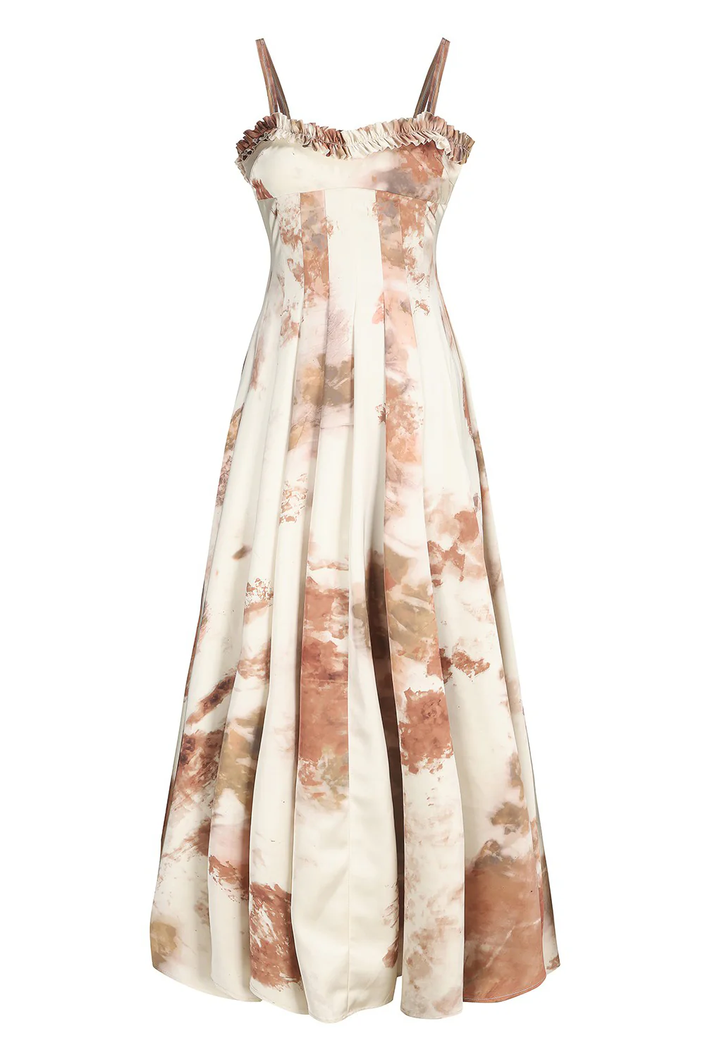 Peng Tai 24 Fall/Winter Printed Pleated Maxi Dress PT-PTW24C18-1 - Image 9