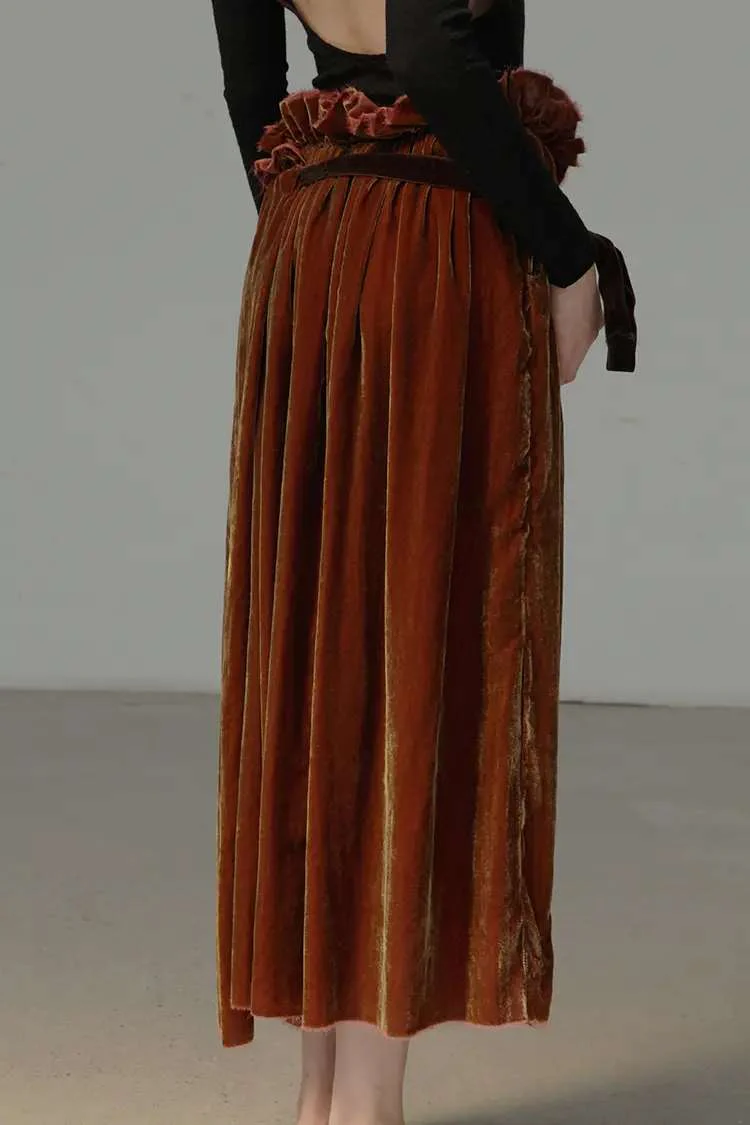 Peng Tai Velet skirt W20058 - Image 2
