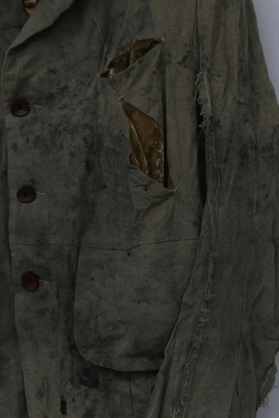 pengtai body structure Chinese medicine dyed five-pocket single-breasted linen jacket MW21022 - Image 4