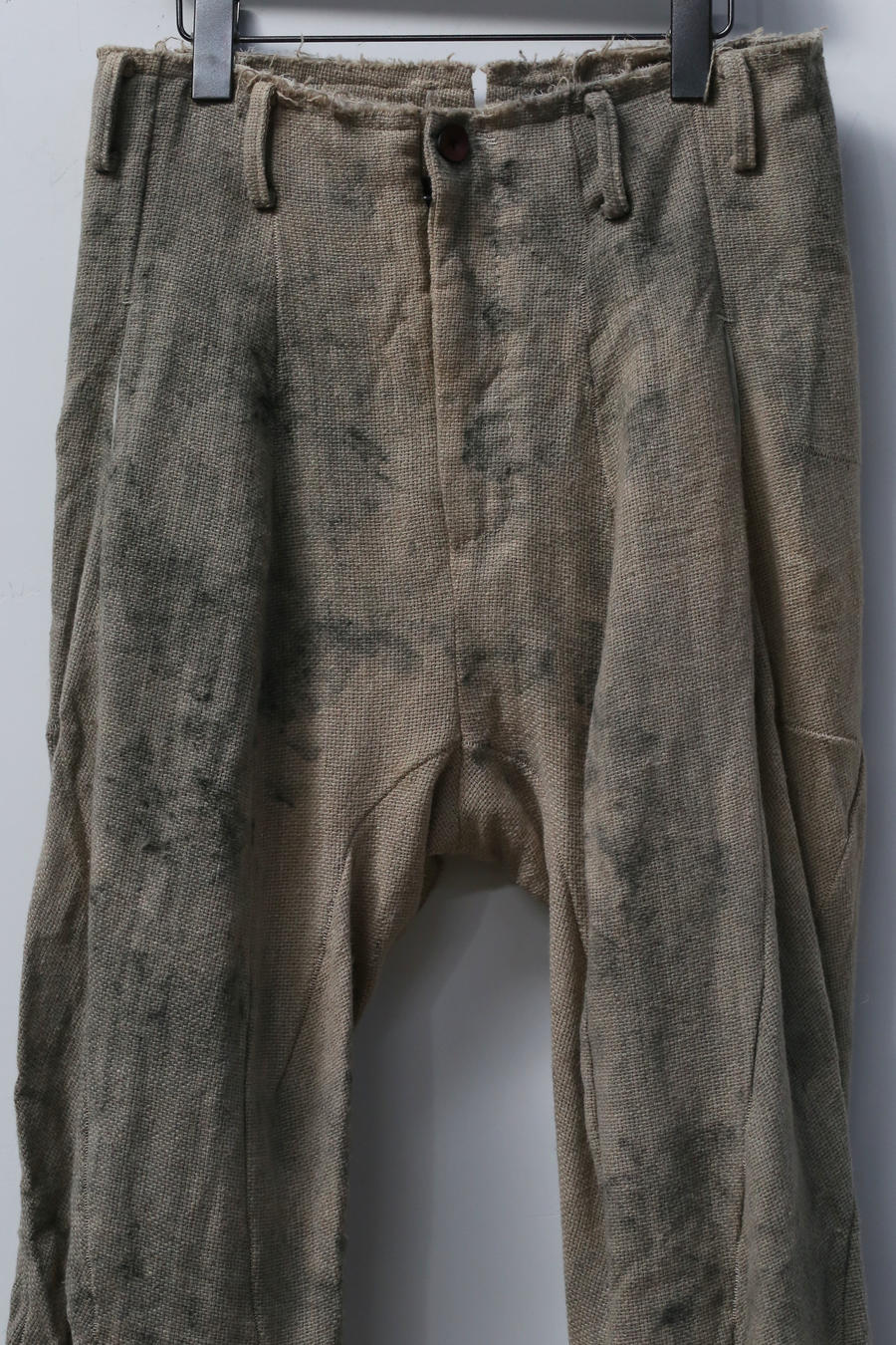 pengtai body structure Mugwort dyed straight linen pants MW21032 MW21032 - Image 2