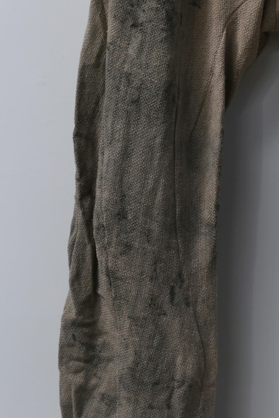 pengtai body structure Mugwort dyed straight linen pants MW21032 MW21032 - Image 4