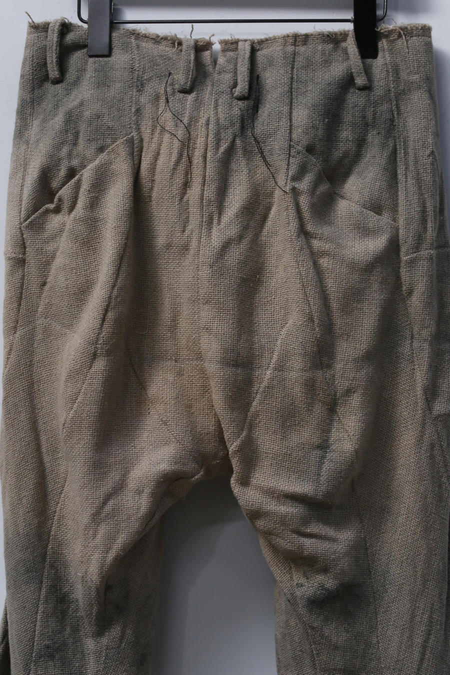 pengtai body structure Mugwort dyed straight linen pants MW21032 MW21032 - Image 6