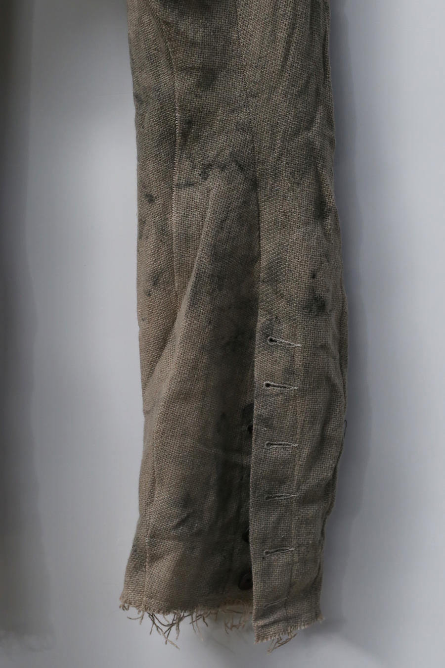 pengtai body structure Mugwort dyed straight linen pants MW21032 MW21032 - Image 7