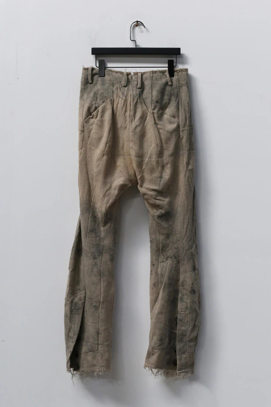 pengtai body structure Mugwort dyed straight linen pants MW21032 MW21032 - Image 8