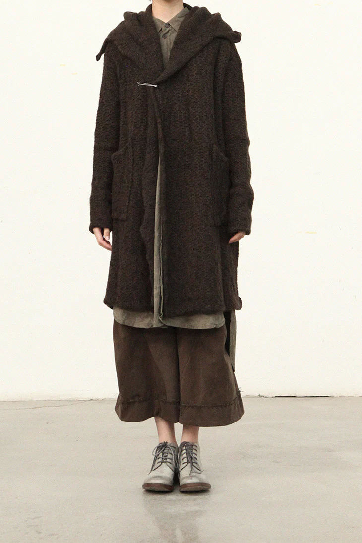 pengtai cotton and wool blended double pleated wide cotton twill pants M022 - Image 45