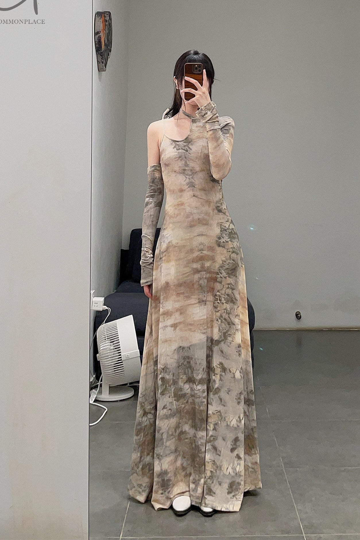pengtai Dyed Cotton C-Neck Dress PTW22C16-2 - Image 13