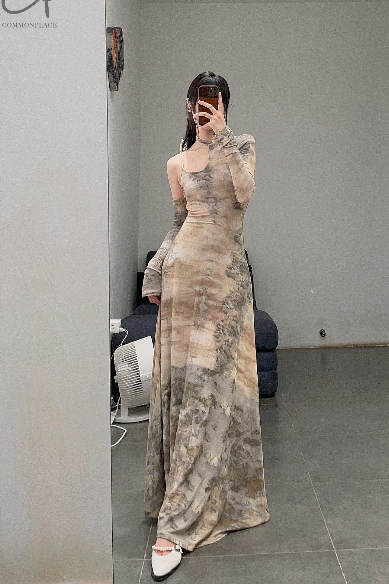 pengtai Dyed Cotton C-Neck Dress PTW22C16-2 - Image 14
