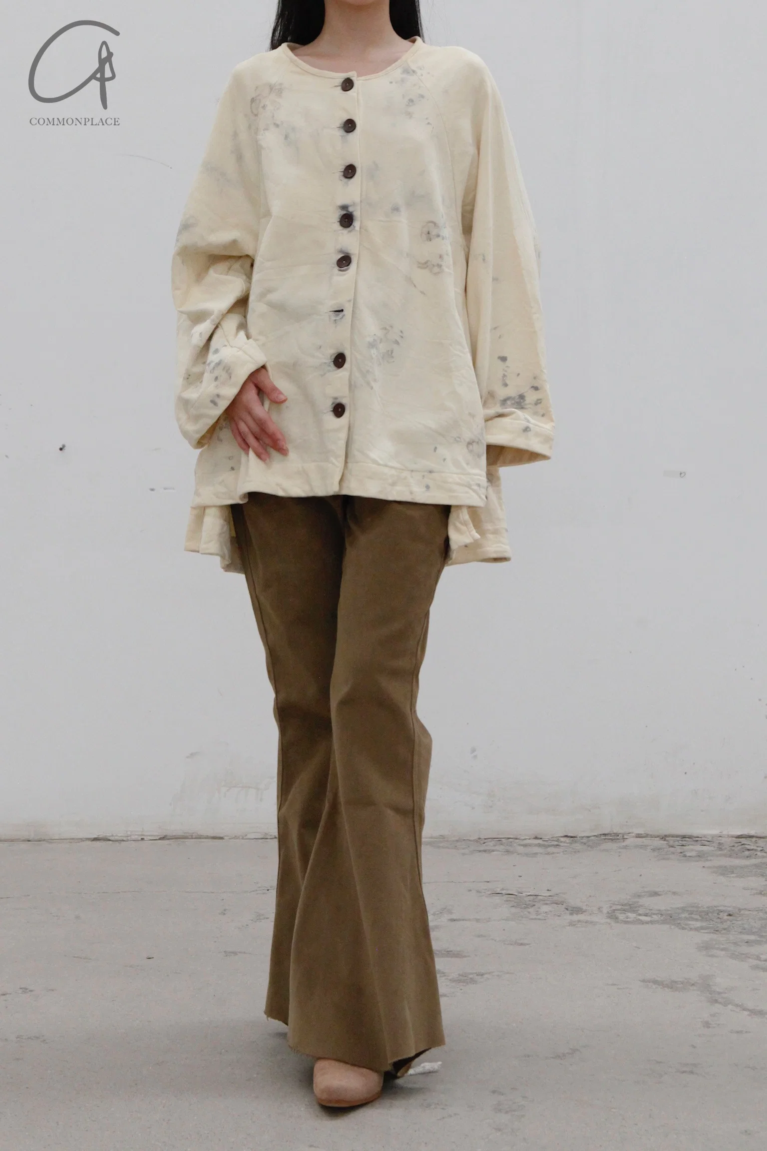pengtai dyed cotton knitted cardigan MRW22A03-1 (MRW22A03) - Image 2
