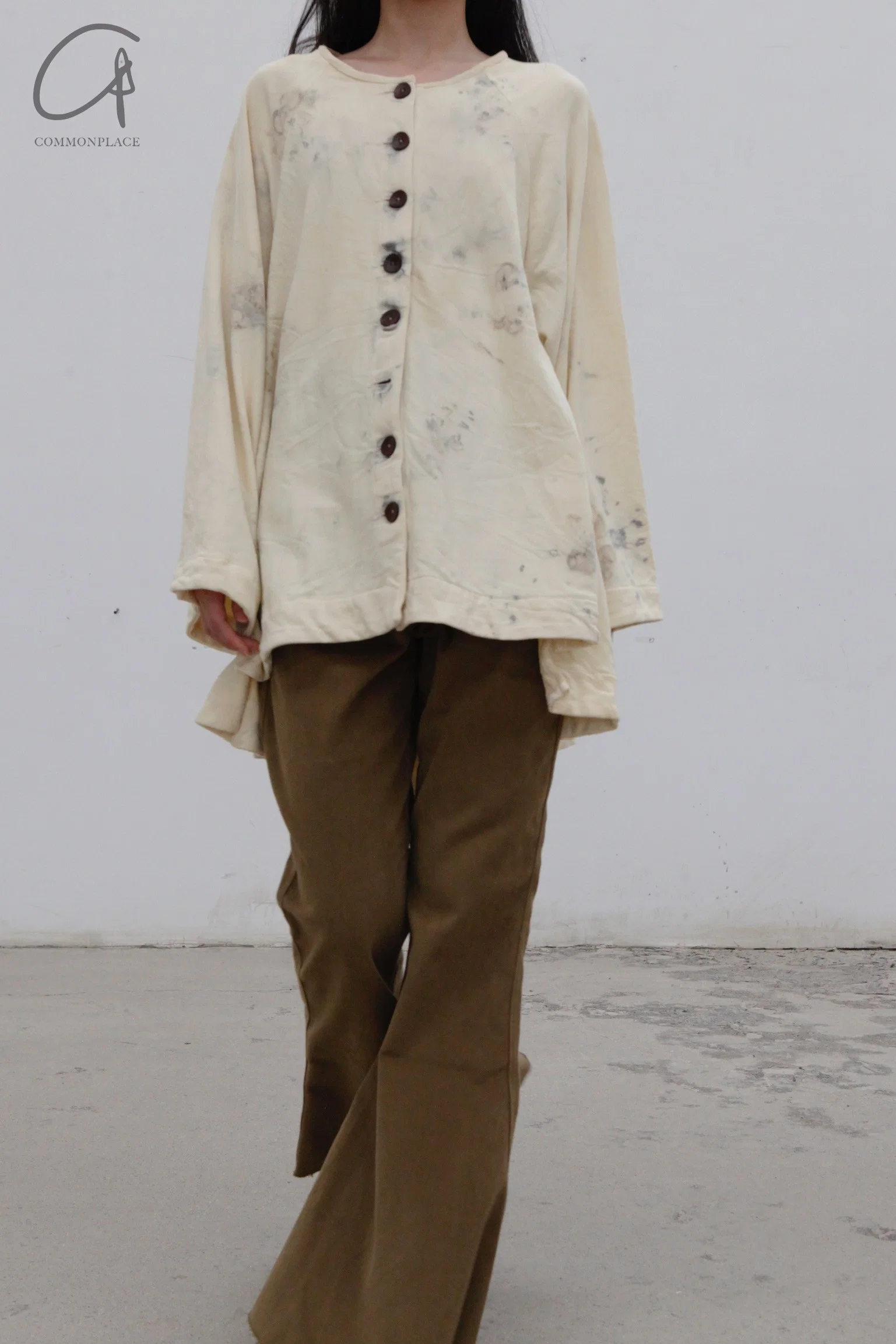 pengtai dyed cotton knitted cardigan MRW22A03-1 (MRW22A03) - Image 3