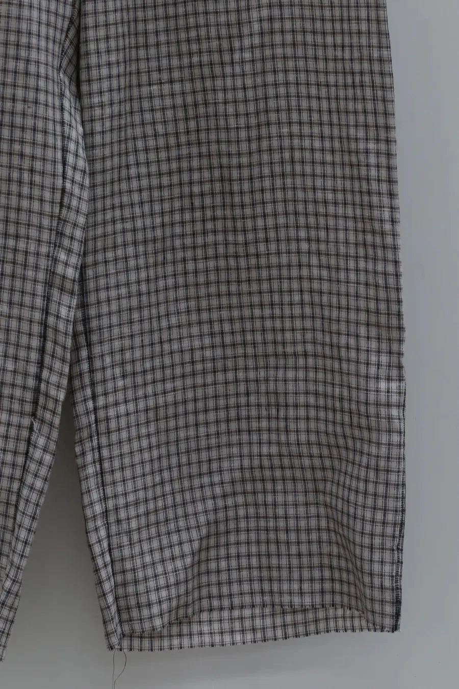 Peng Tai Linen medicine dyed  check trousers M21013 - Image 13