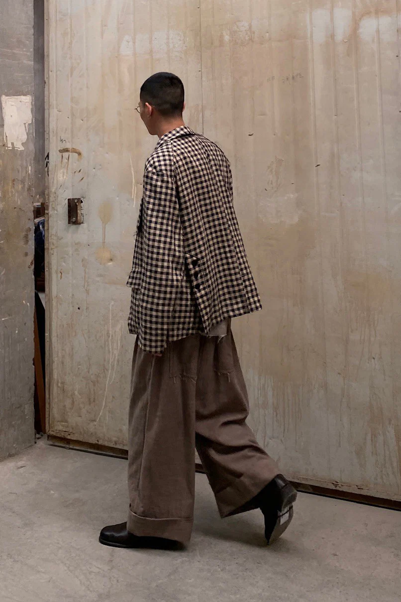 Peng Tai Linen check jacket M21019 - Image 11