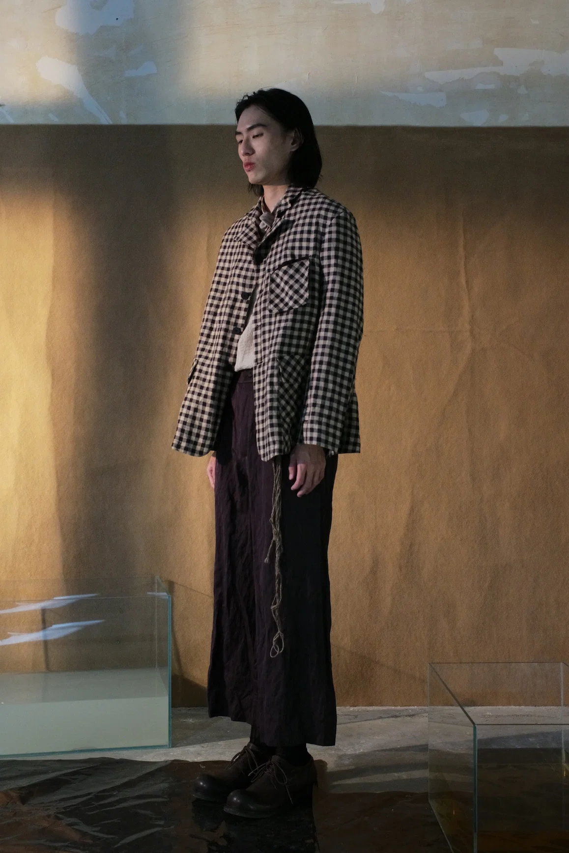 Peng Tai Linen check jacket M21019 - Image 12
