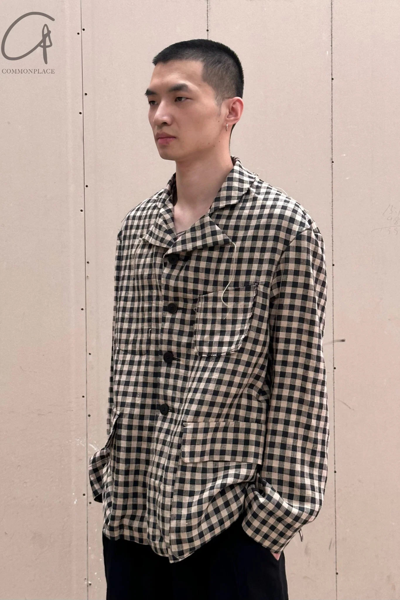 Peng Tai Linen check jacket M21019 - Image 21