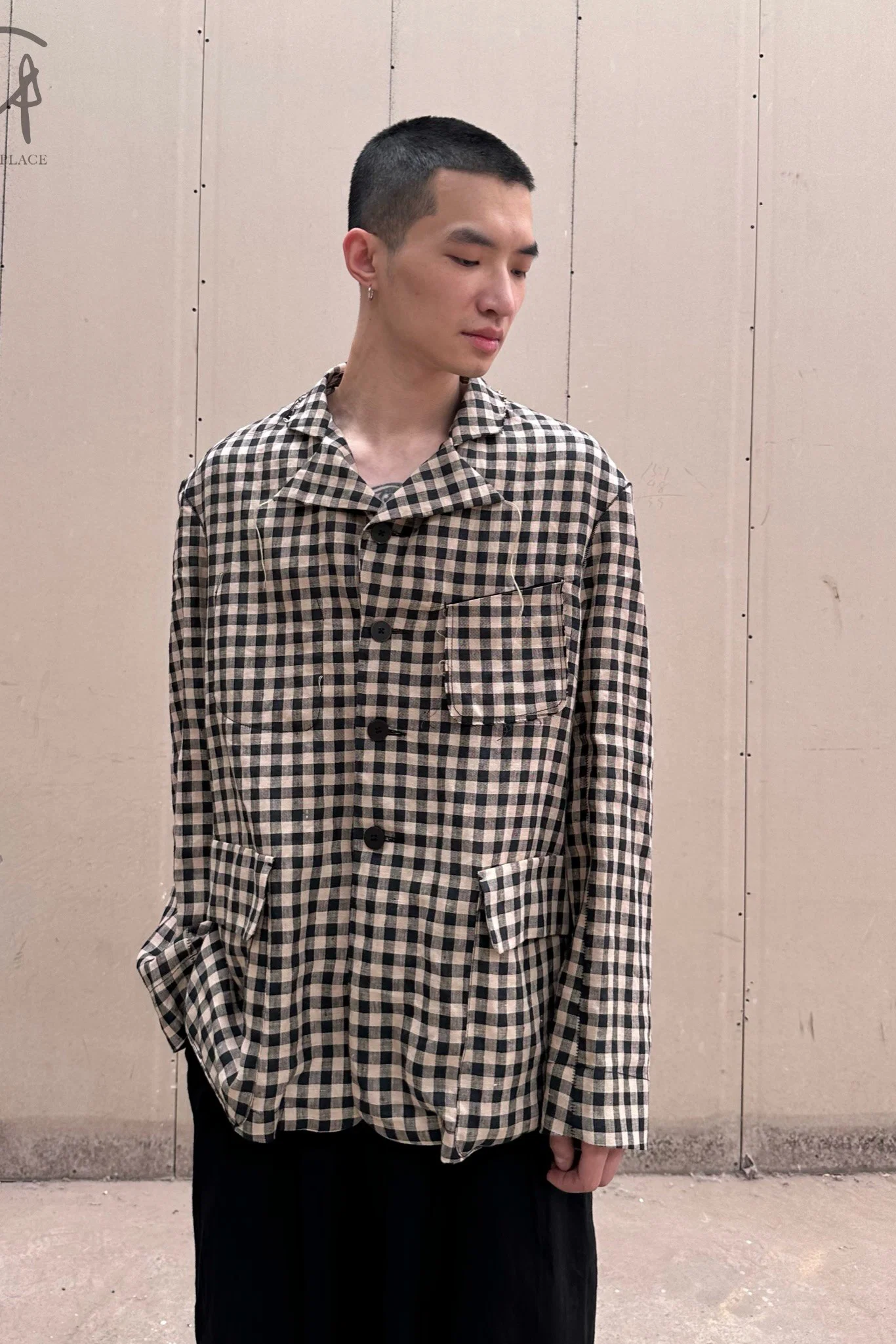 Peng Tai Linen check jacket M21019 - Image 22