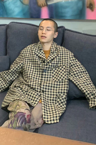 Peng Tai Linen check jacket M21019 - Image 24