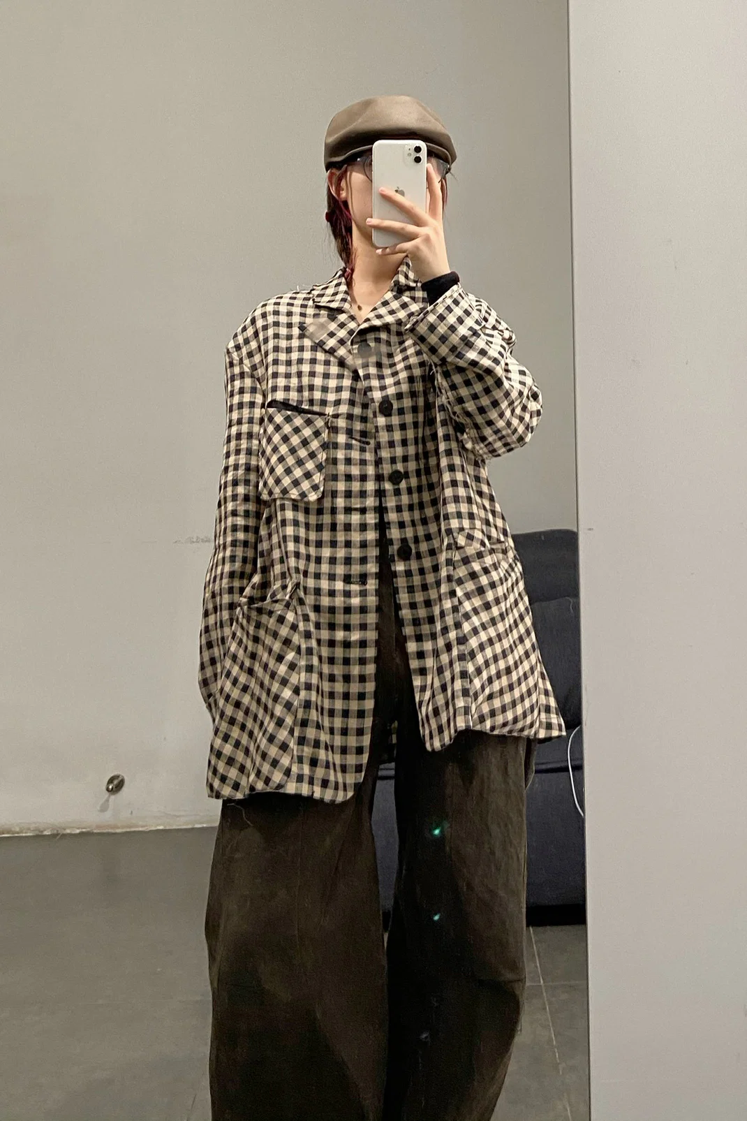 Peng Tai Linen check jacket M21019 - Image 28