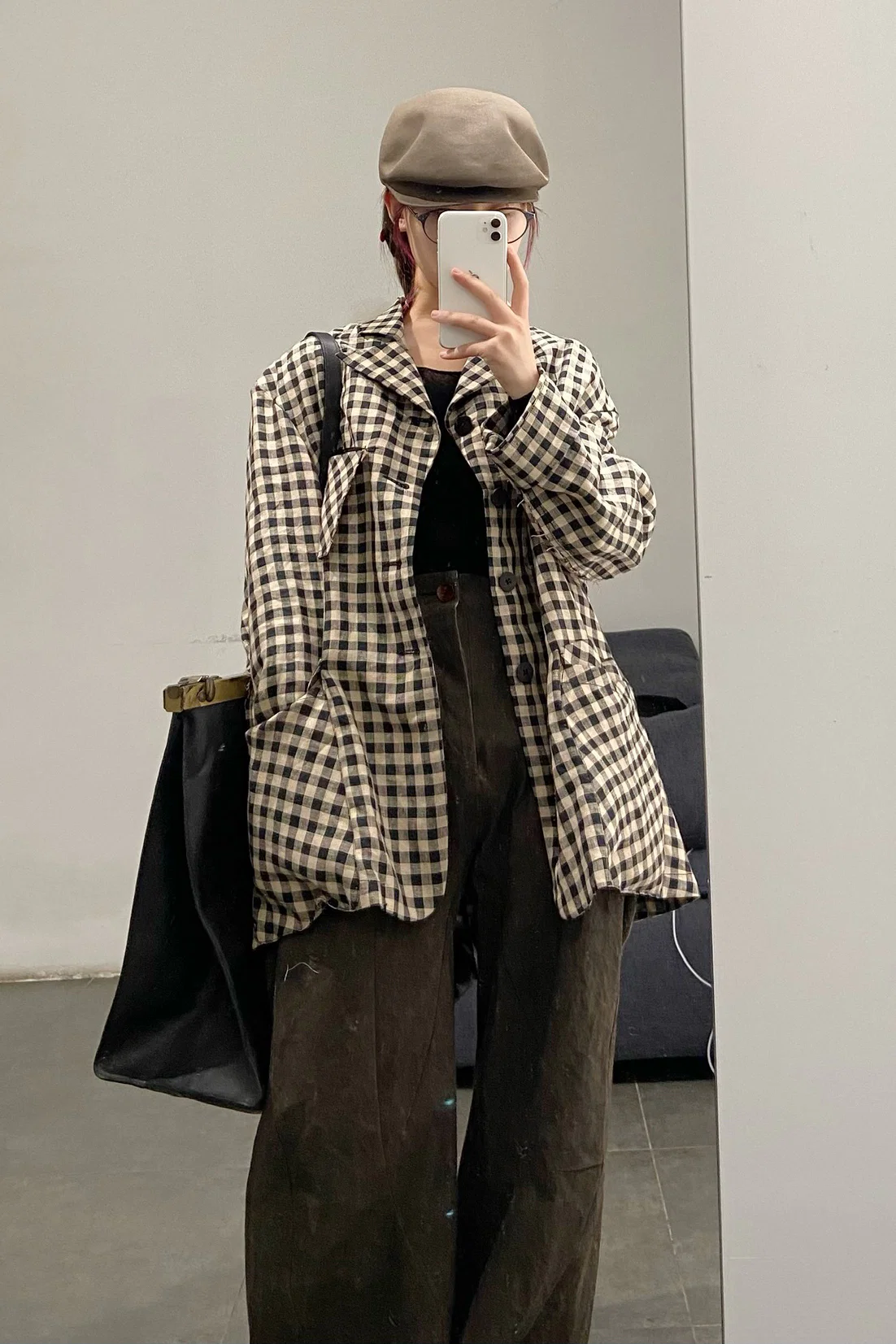 Peng Tai Linen check jacket M21019 - Image 29