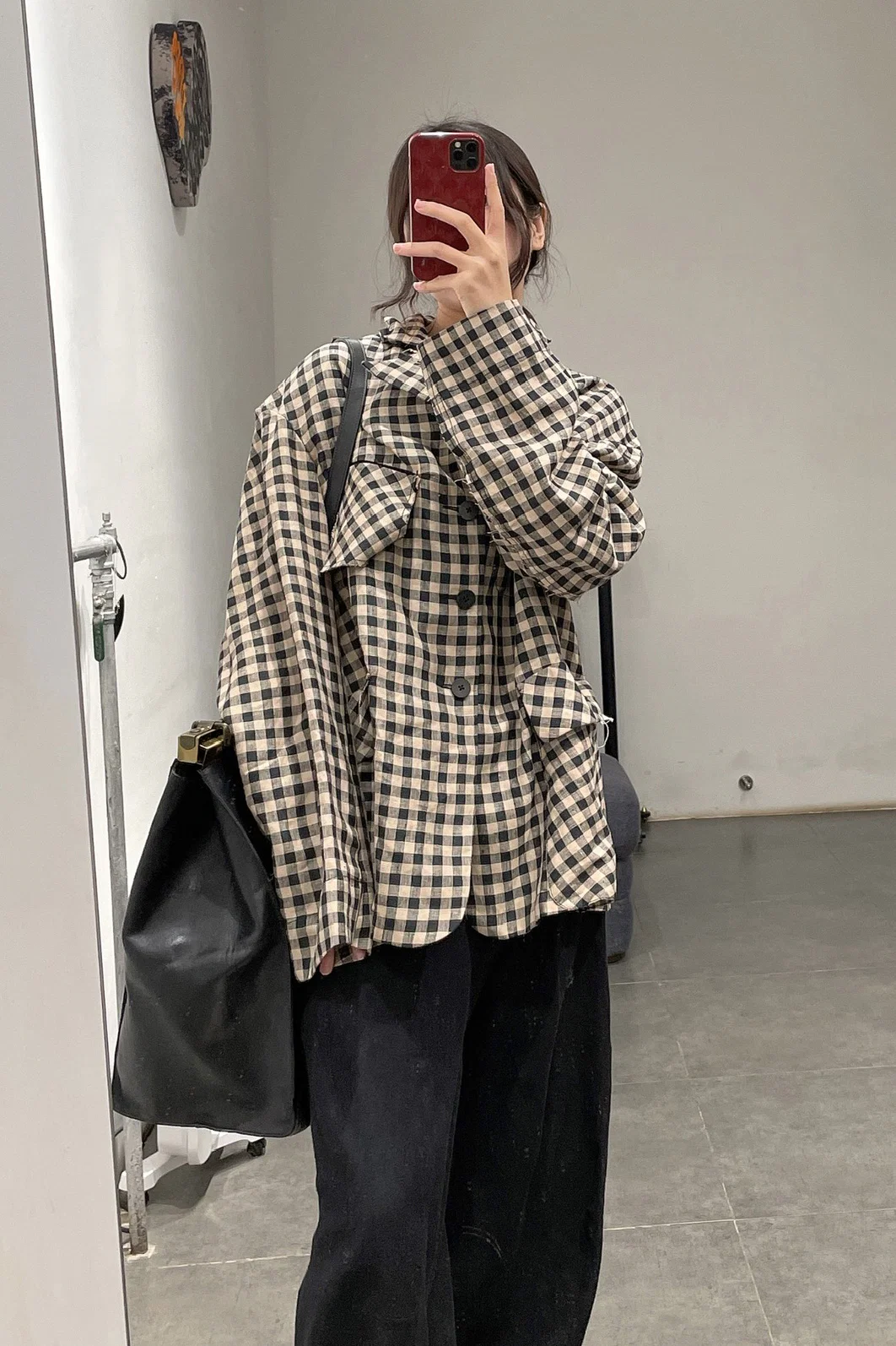 Peng Tai Linen check jacket M21019 - Image 32