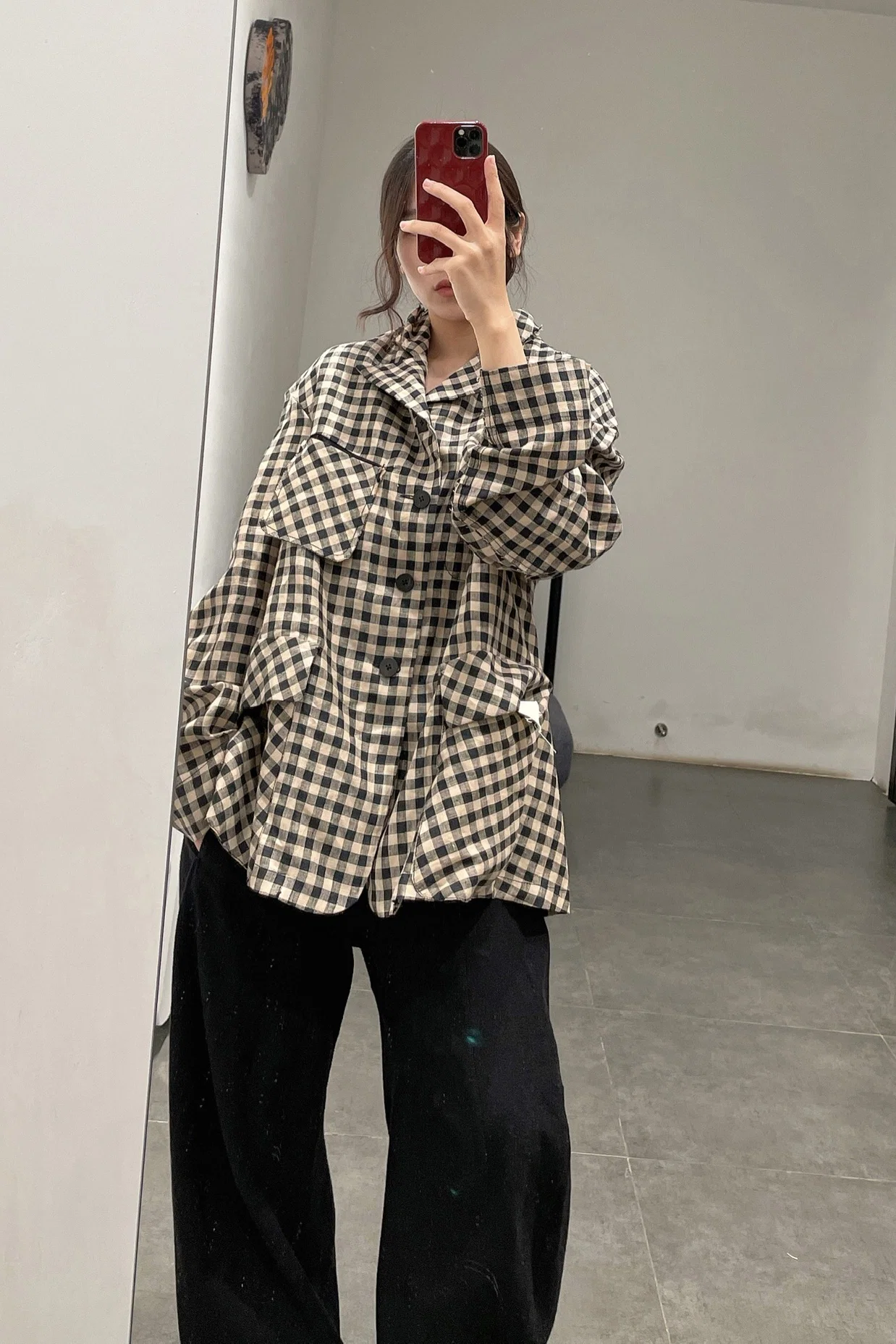 Peng Tai Linen check jacket M21019 - Image 33