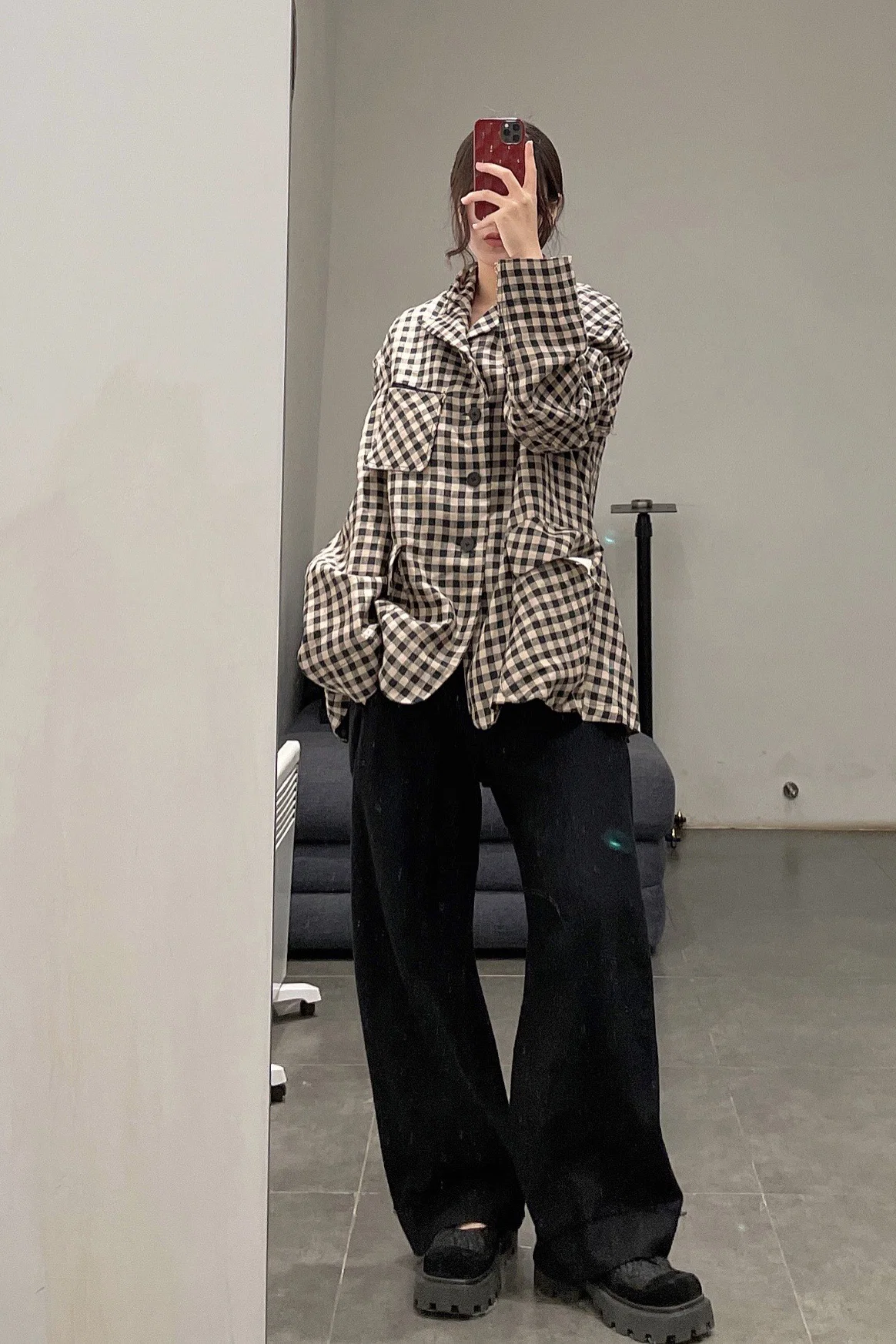 Peng Tai Linen check jacket M21019 - Image 34