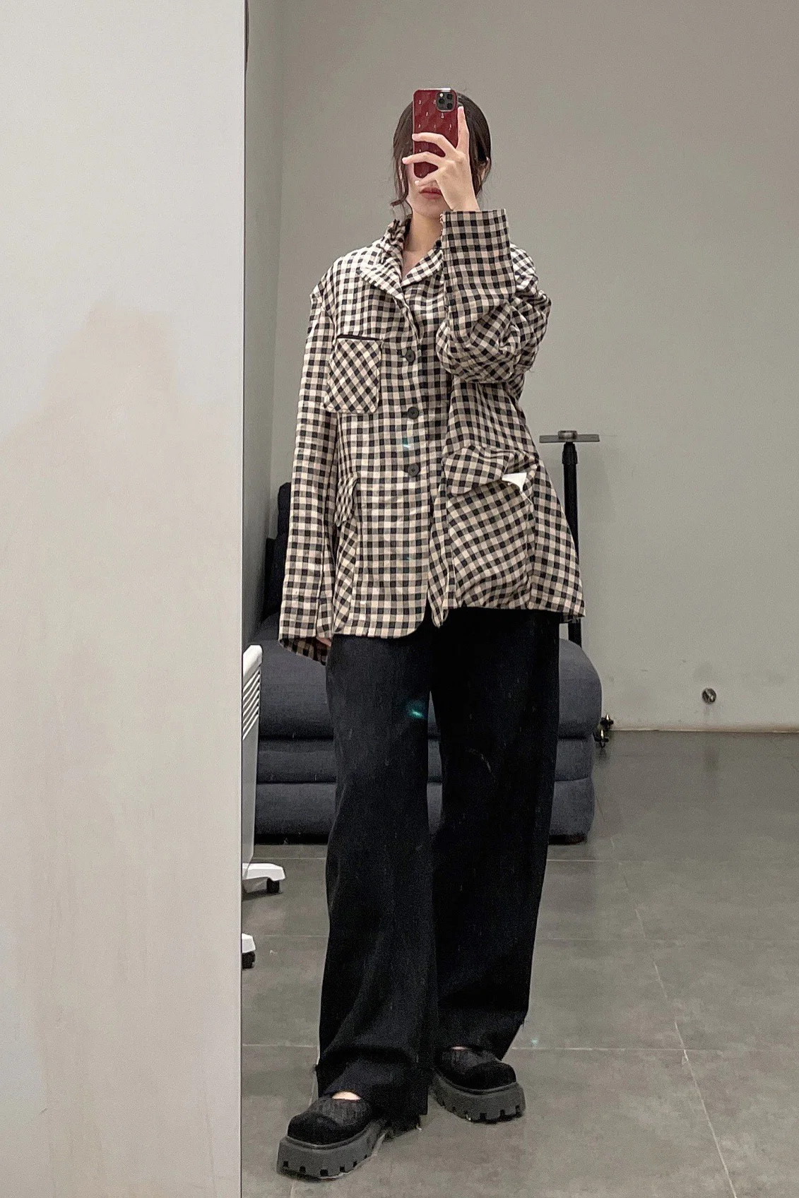 Peng Tai Linen check jacket M21019 - Image 35