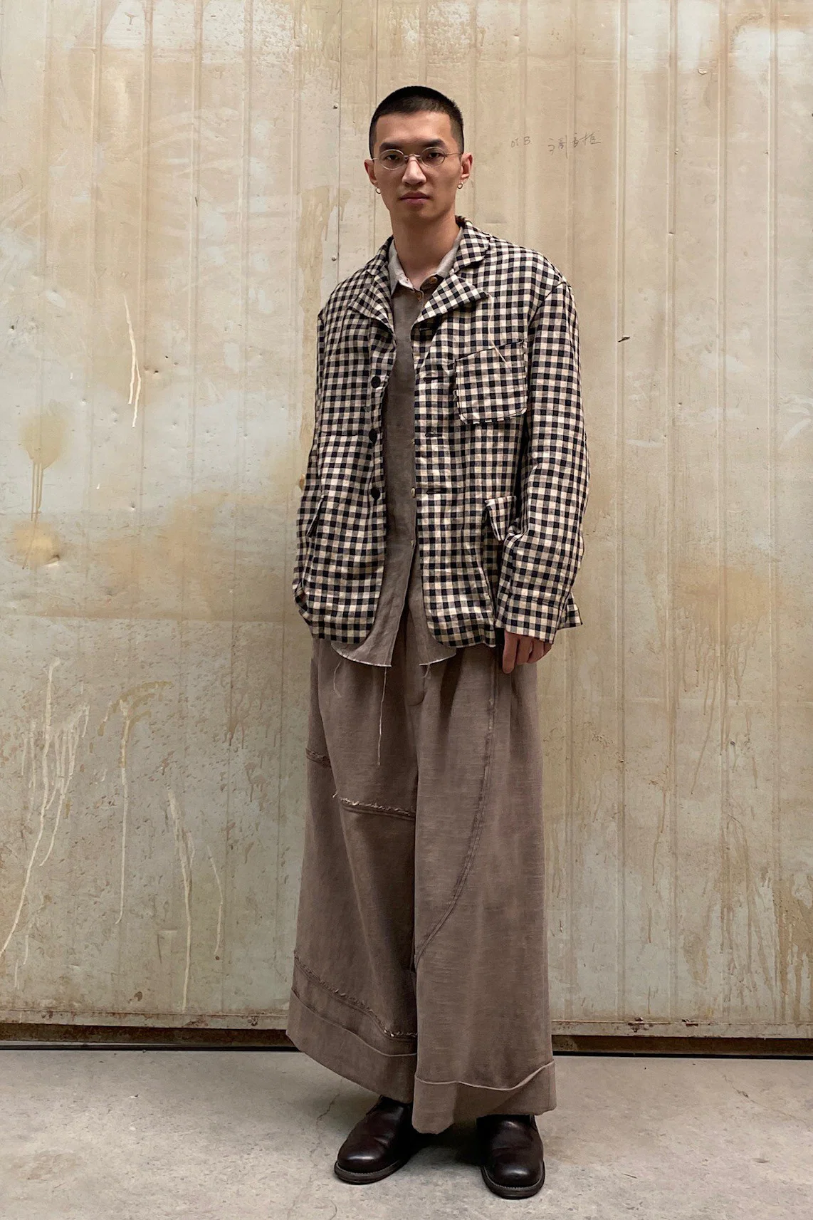 Peng Tai Linen check jacket M21019 - Image 5