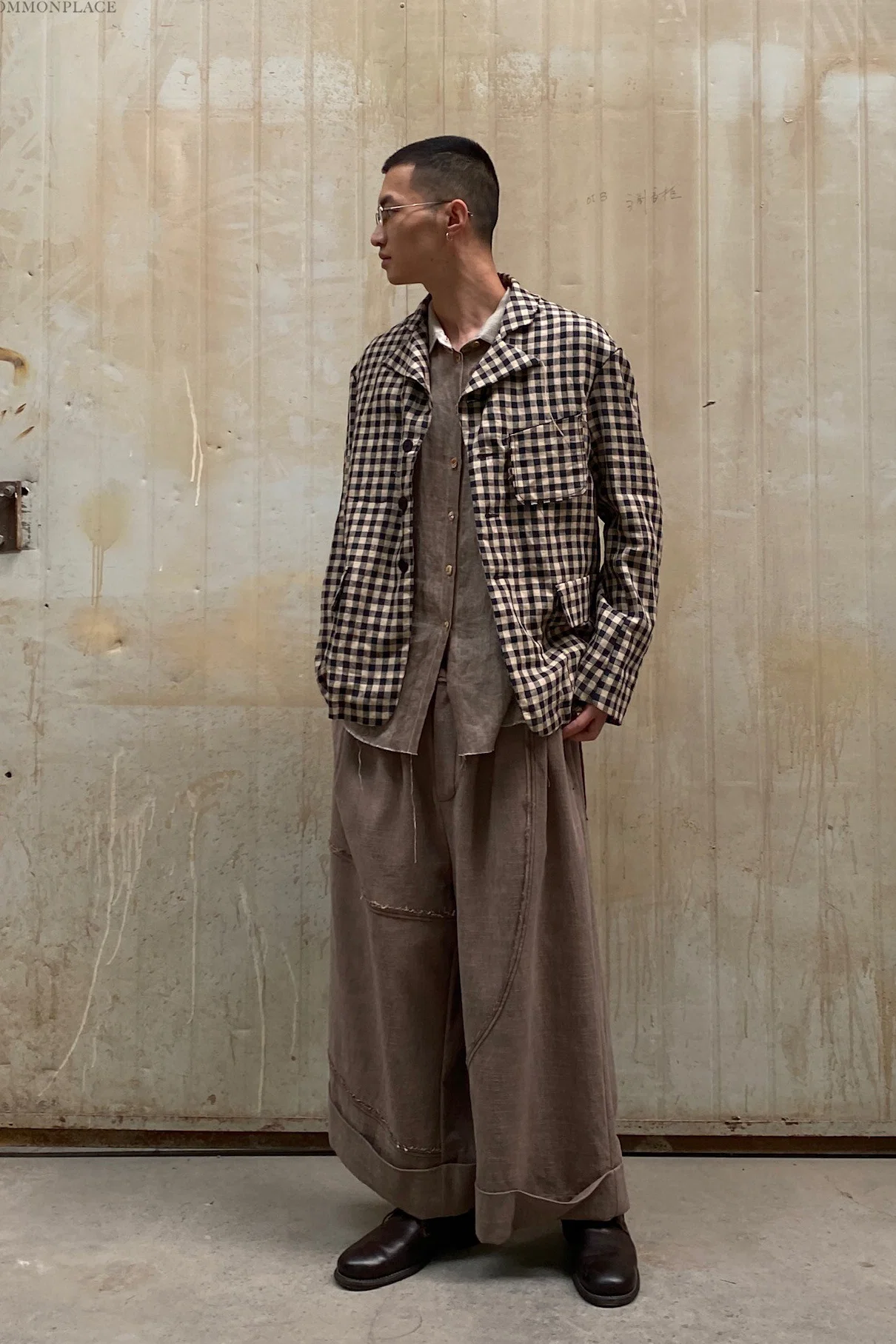 Peng Tai Linen check jacket M21019 - Image 6