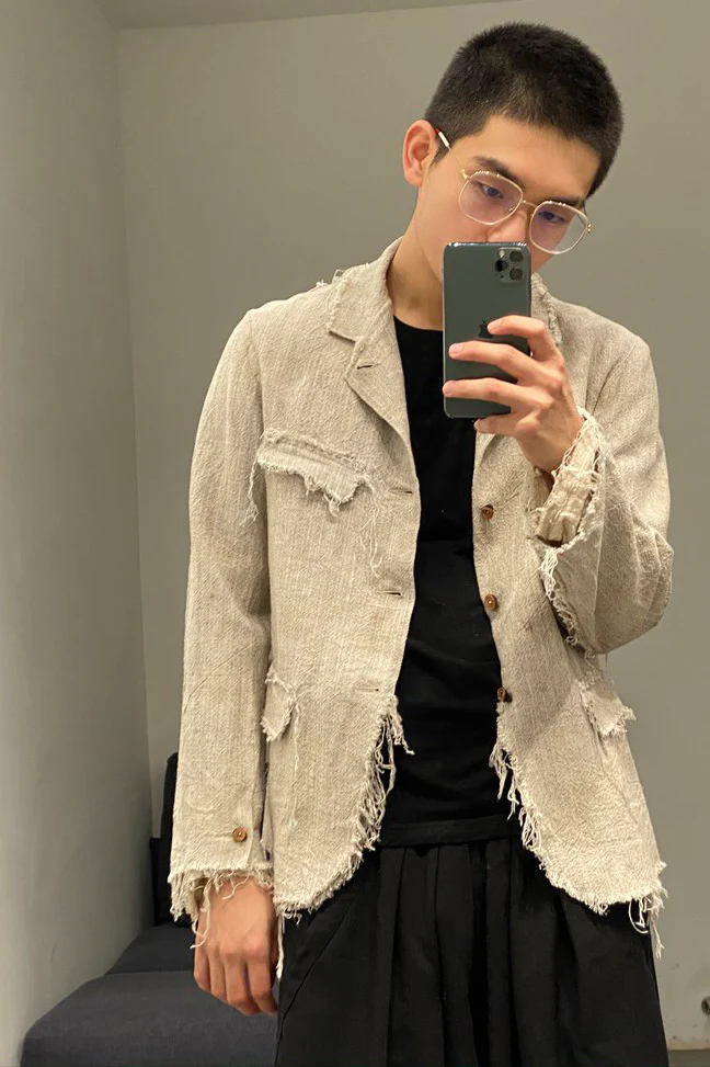 Peng Tai hand-dyed hand-stitched jacket S20316 - Image 13