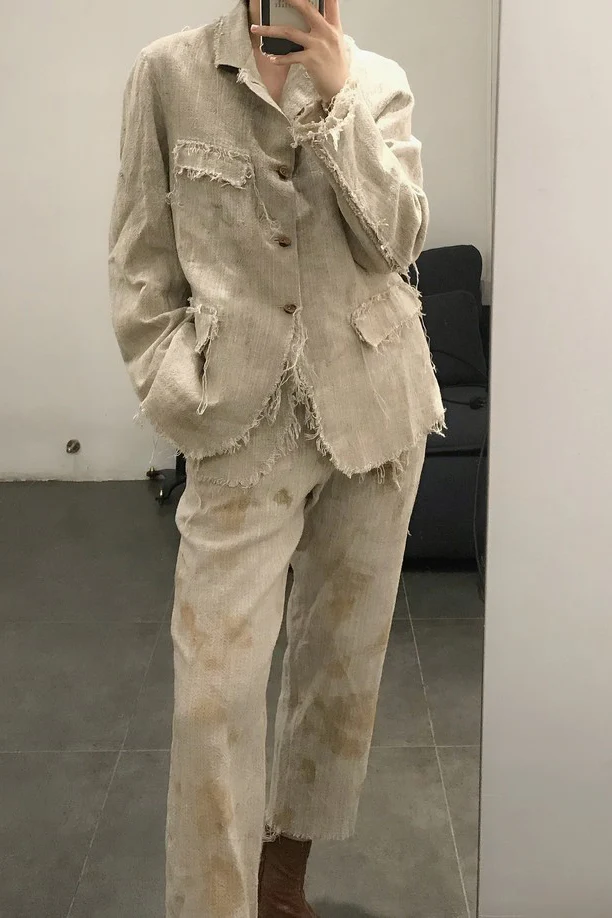 Peng Tai hand-dyed hand-stitched jacket S20316 - Image 16