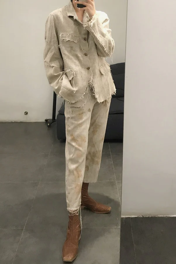 Peng Tai hand-dyed hand-stitched jacket S20316 - Image 17