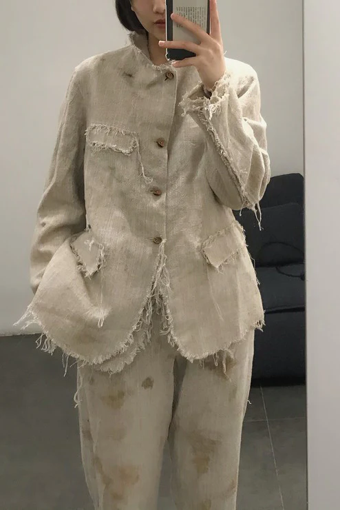Peng Tai hand-dyed hand-stitched jacket S20316 - Image 19