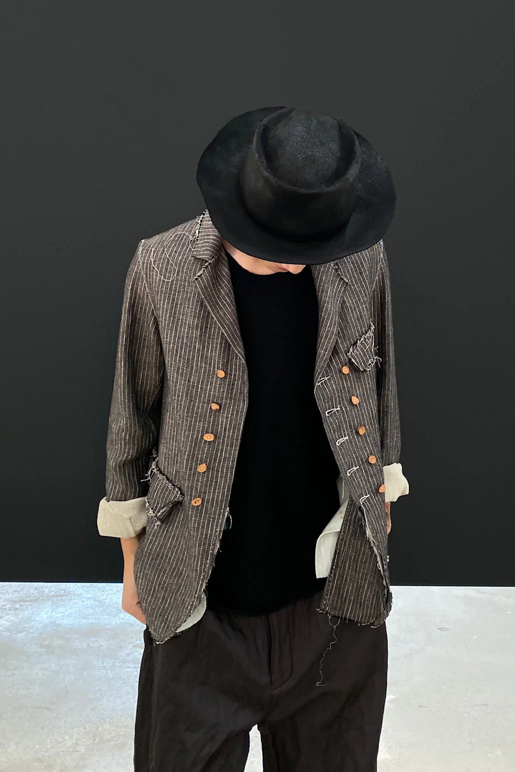 pengtai hand-stitched double-breasted jacket S20311 - Image 14