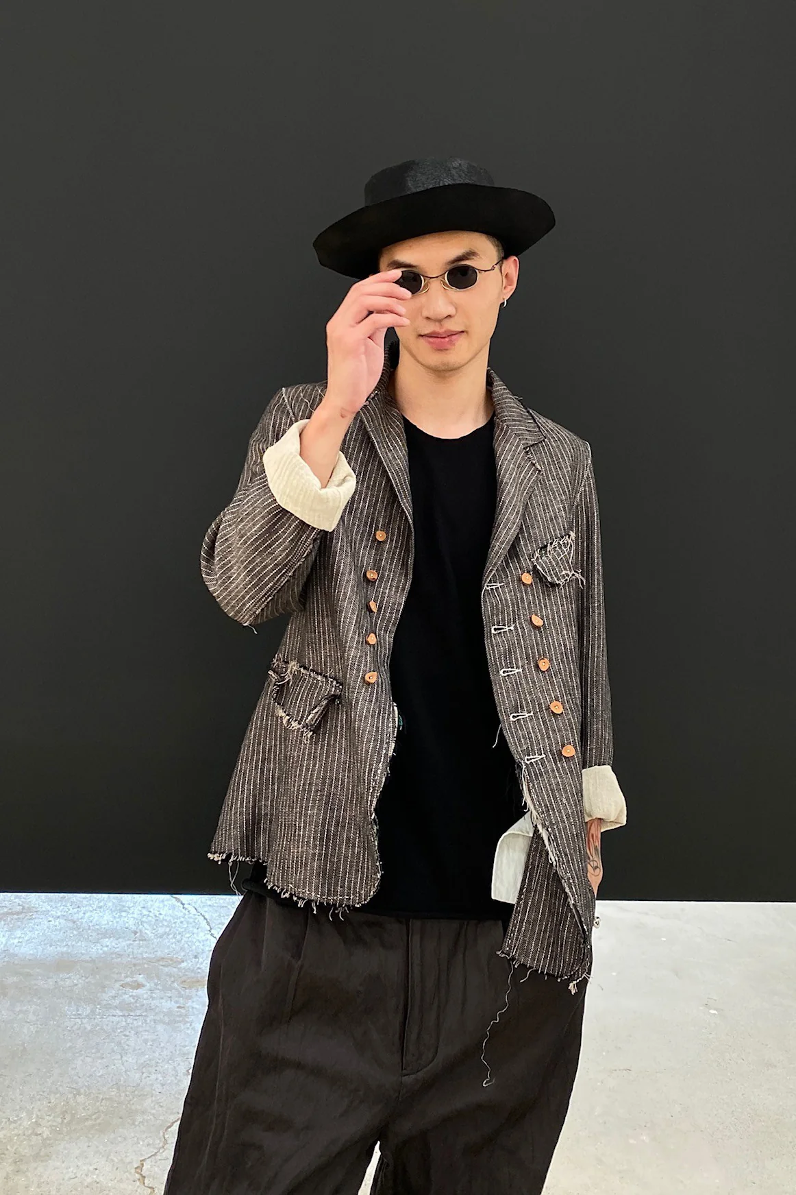 pengtai hand-stitched double-breasted jacket S20311 - Image 17