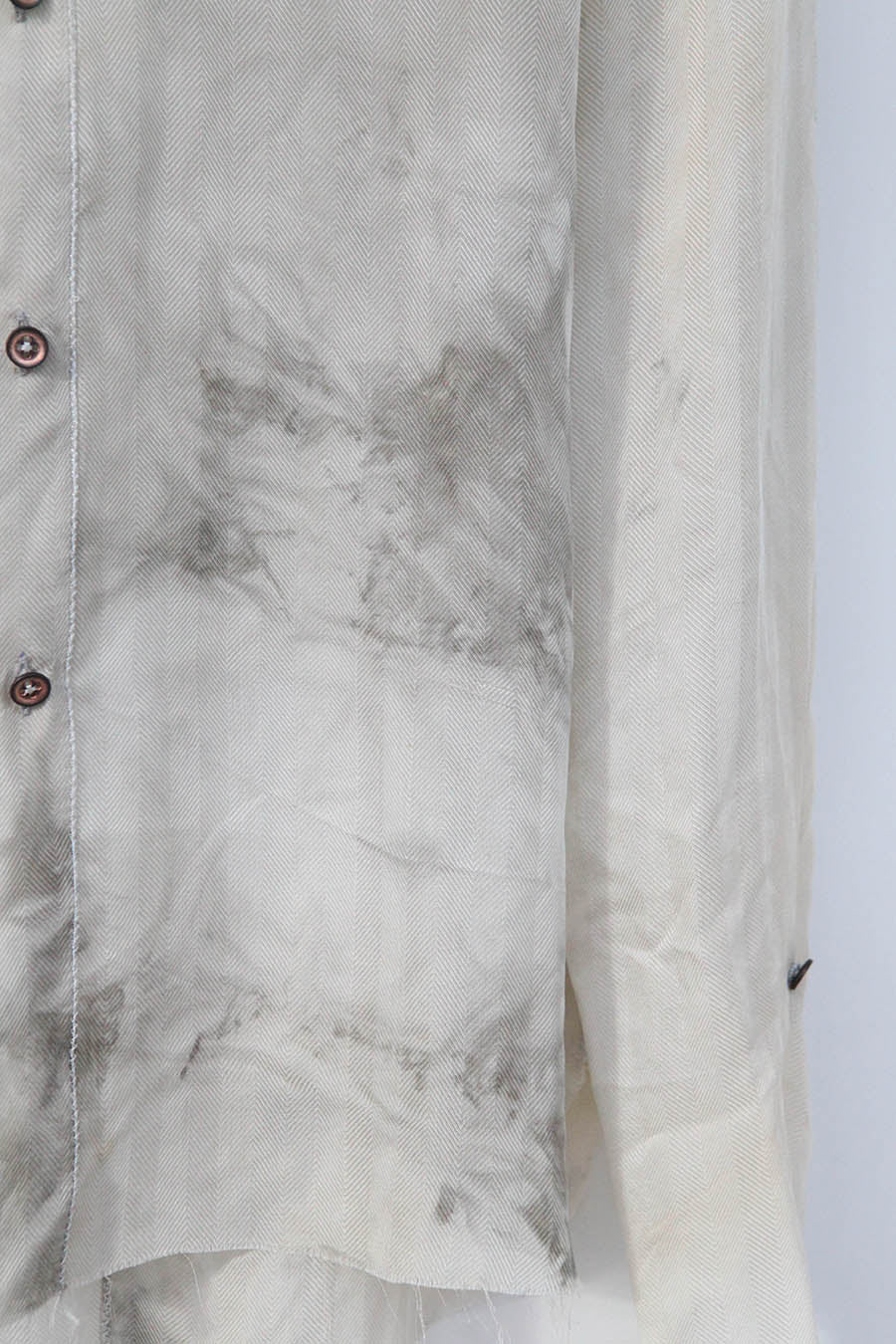 Peng Tai HAND STITCHED METALTHREADS CLASSIC LONG-SLEEVED SILK SHIRT S20196 - Image 6