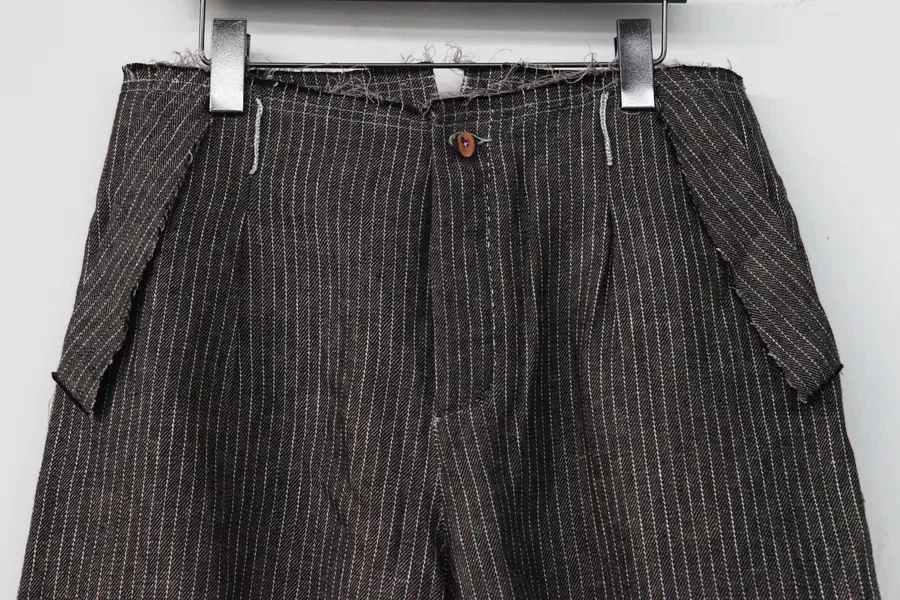 pengtai hand-stitched pinstripe shorts S20300 - Image 8