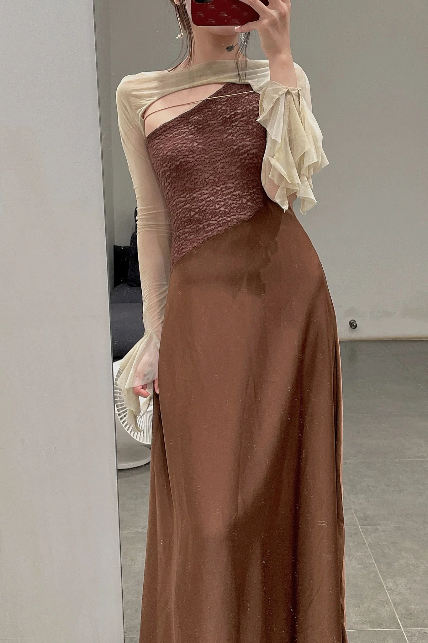 pengtai lace silk annua dress W21061 PPT11 - Image 12