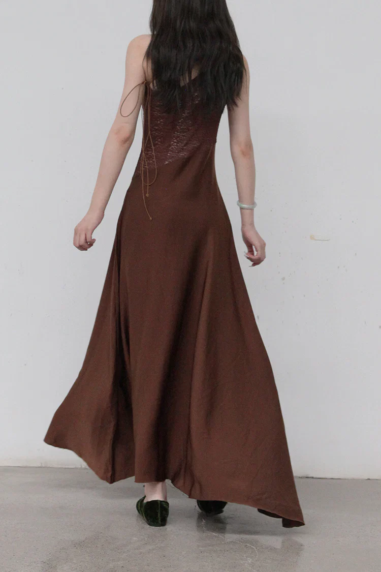 pengtai lace silk annua dress W21061 PPT11 - Image 5