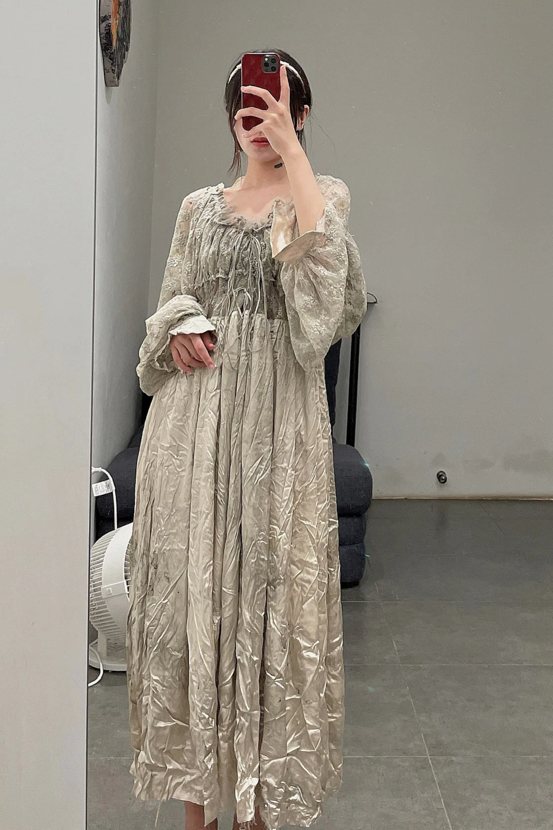 pengtai lace wormwood dyed dress W21040 PPT2035 - Image 10