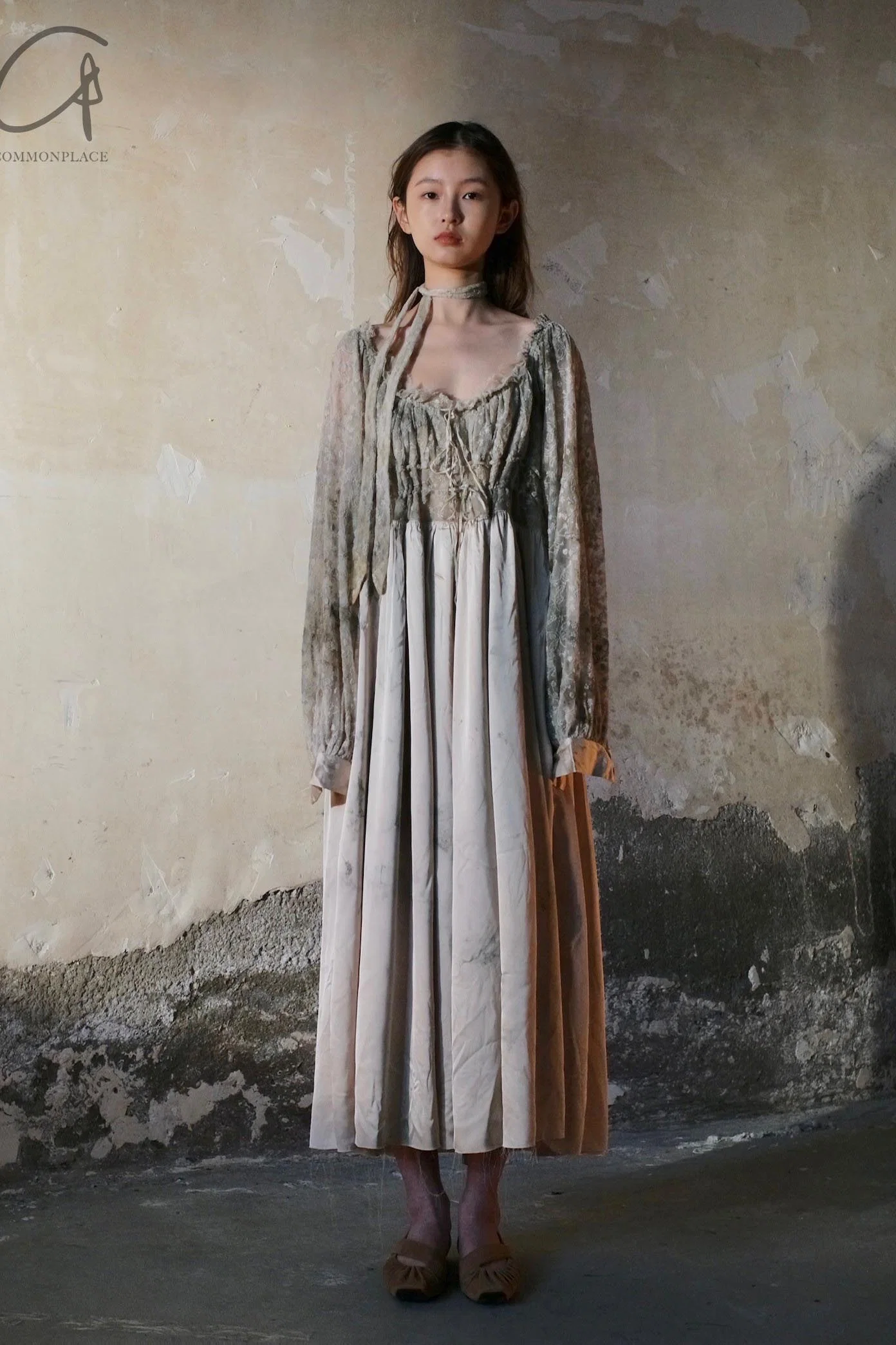 pengtai lace wormwood dyed dress W21040 PPT2035 - Image 12