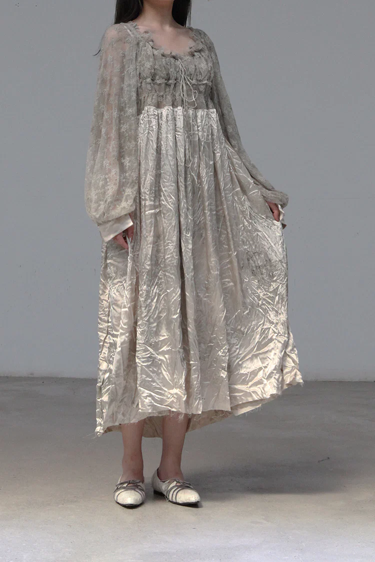 pengtai lace wormwood dyed dress W21040 PPT2035 - Image 2