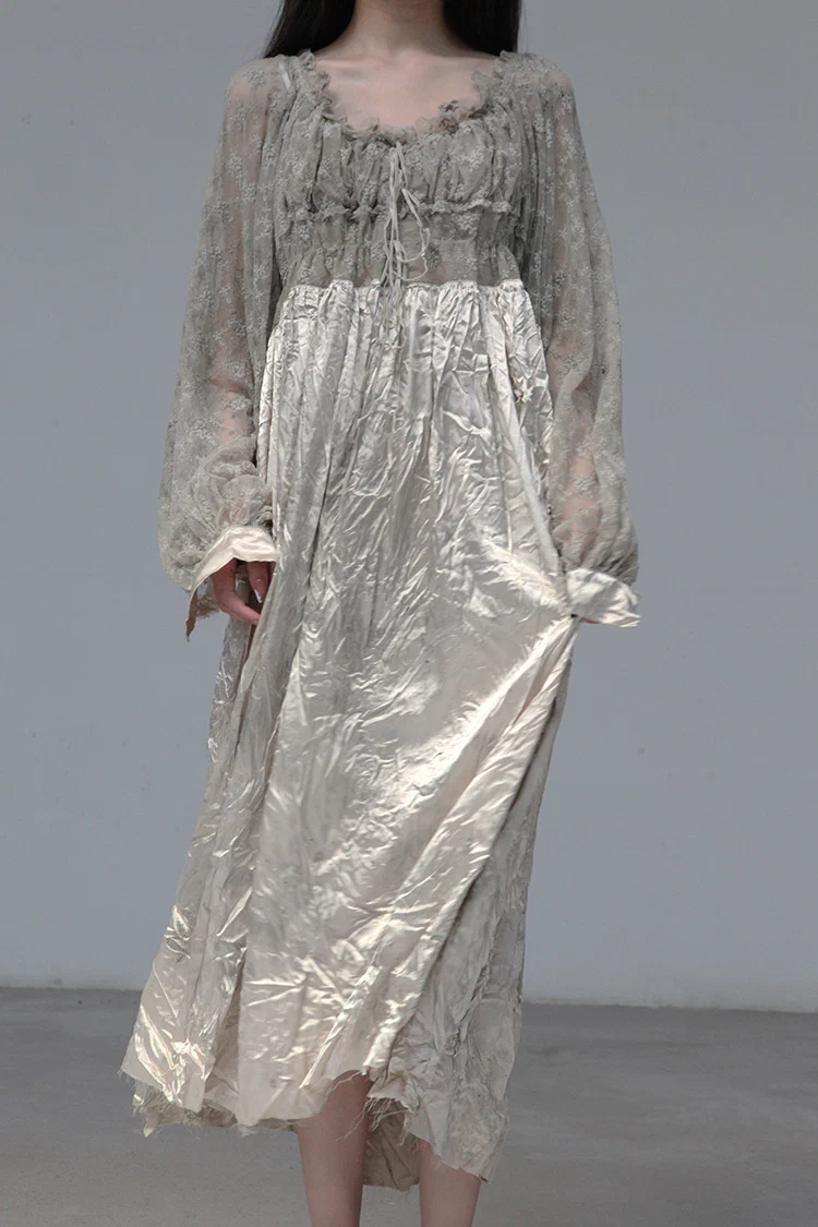 pengtai lace wormwood dyed dress W21040 PPT2035 - Image 5