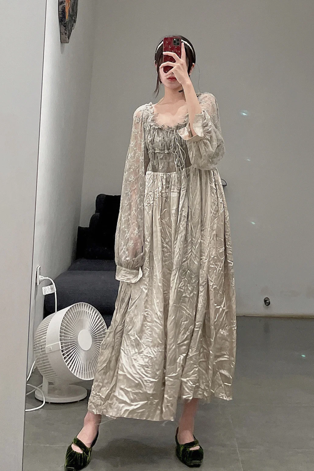 pengtai lace wormwood dyed dress W21040 PPT2035 - Image 7