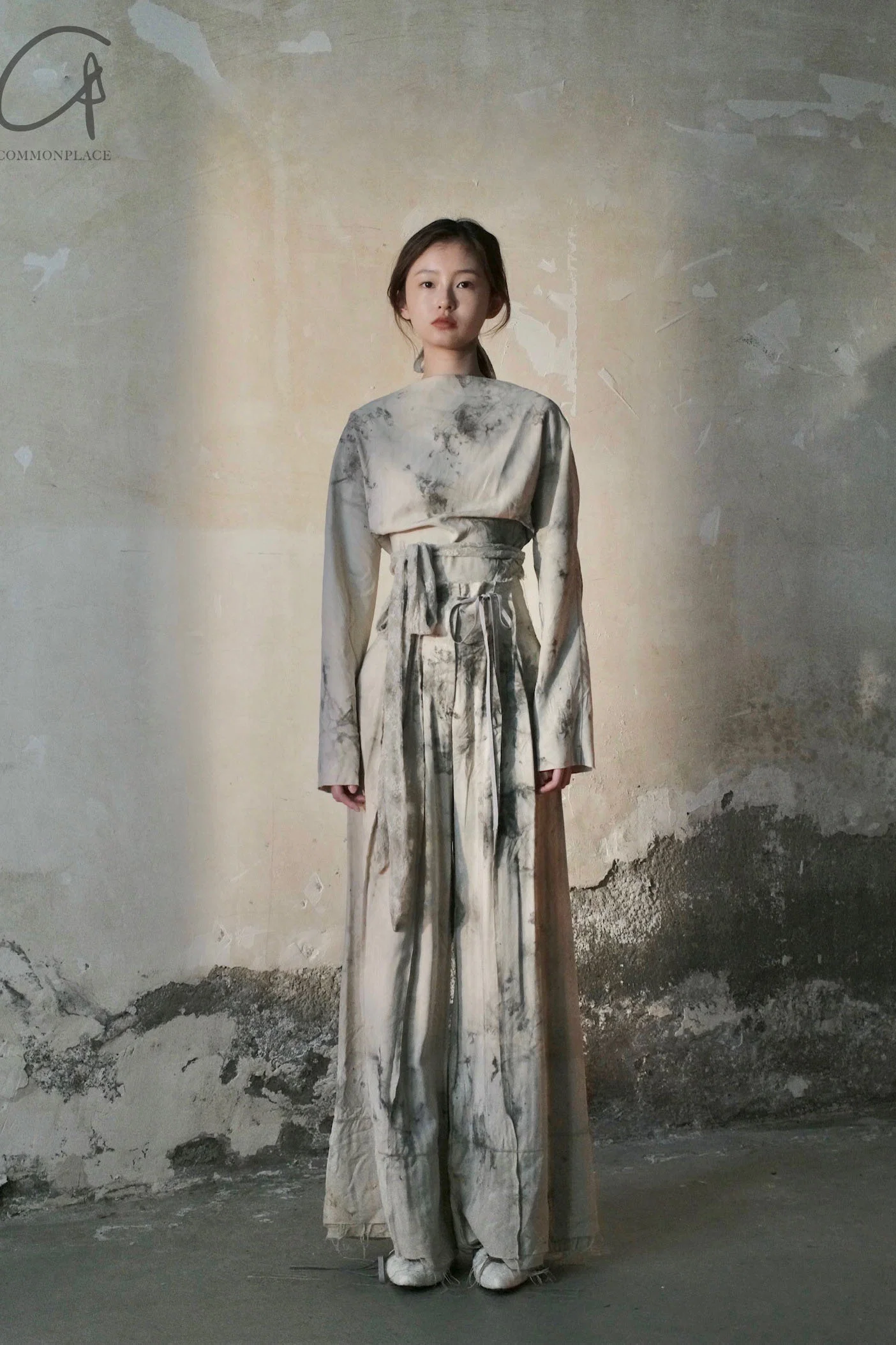 Peng Tai linen wormwood dyed casual pants France PT-W21082-HUARAN flower dyed - Image 19